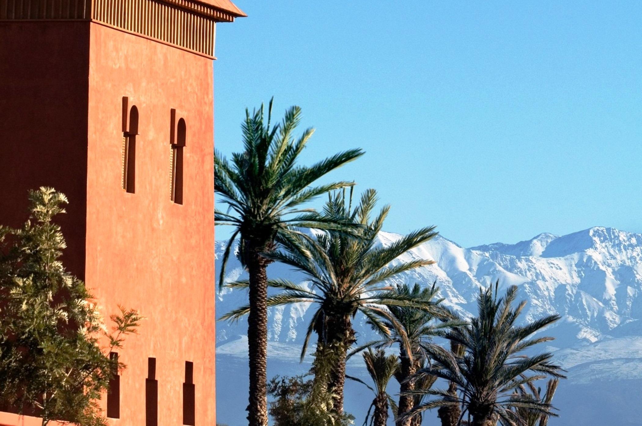 Kenzi Menara Palace & Resort Marrakesh Bagian luar foto Atlas Mountains